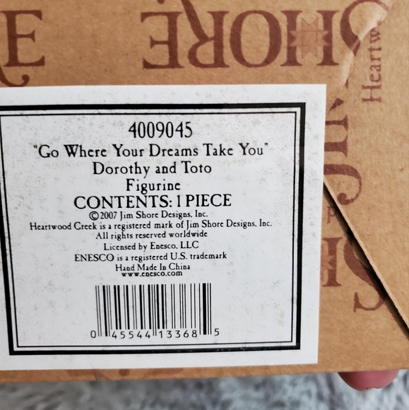 2007 Dorothy and ToTo figurine by Jim Shore for Heartwood Creek with original bo - Picture 13 of 15